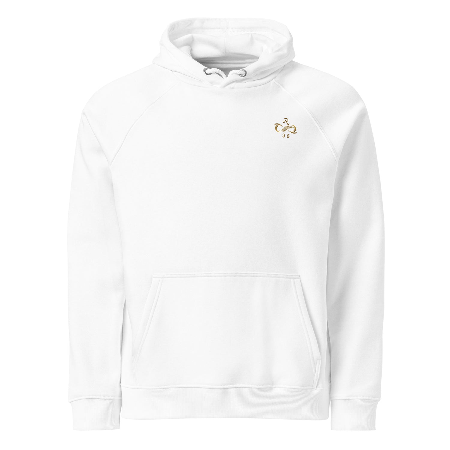 R36 Lifestyle Hoodie aus Bio-Baumwolle und recyceltem Polyester, mit Raglan-Ärmeln für extra Bewegungsfreiheit, warm, bequem und nachhaltig.